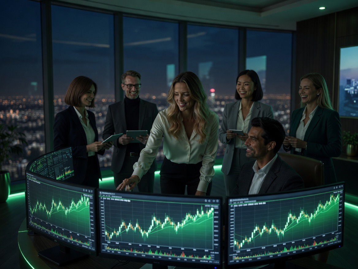 GFWS market intelligence on a multi-screen desk