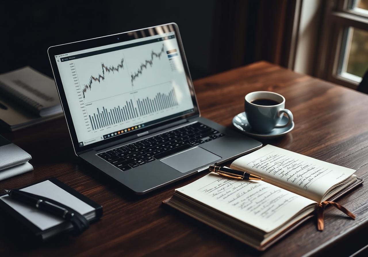 Analytical workspace with charts